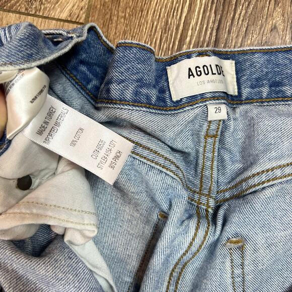 Agolde 90's Pinch Waist Jeans 29 Button Fly - Picture 6 of 8